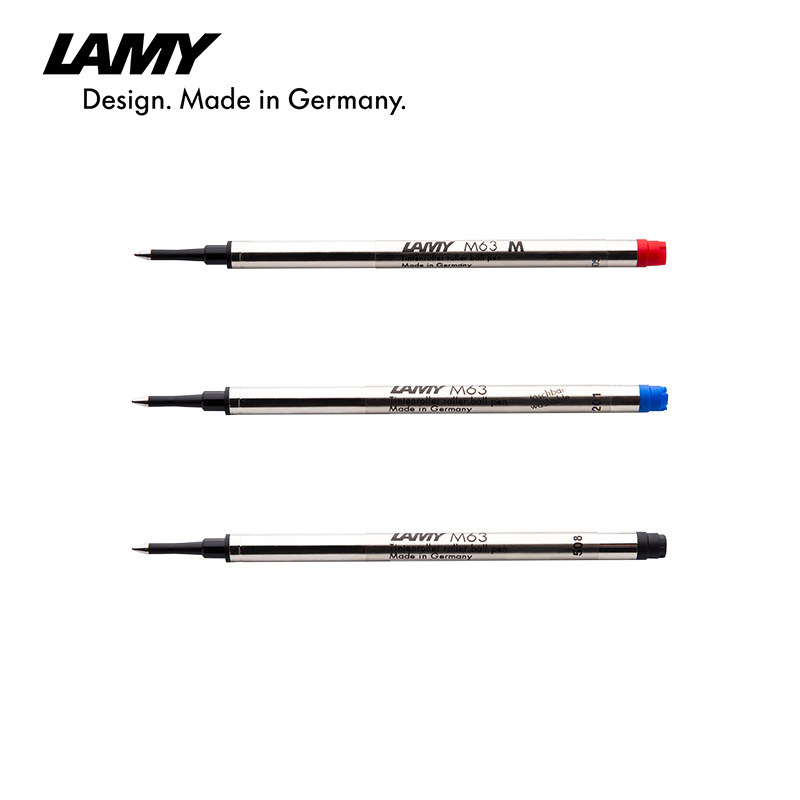 LAMY凌美宝珠笔M63笔芯0.7mm中性水笔签字笔黑色蓝色一次性替换装图片