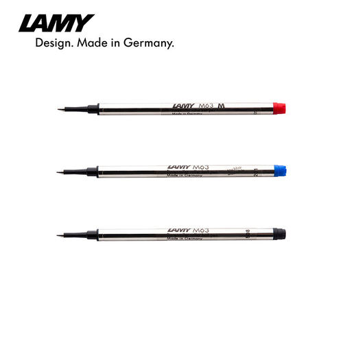 LAMY凌美宝珠笔M63笔芯0.7mm中性水笔签字笔黑色蓝色一次性替换装