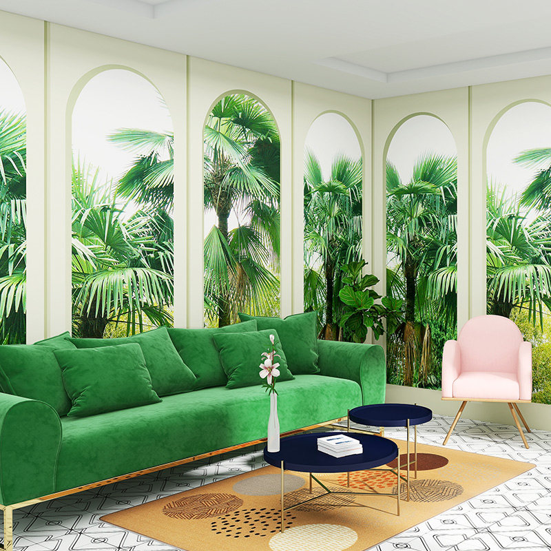 3D立体窗外风景空间延伸墙纸客厅沙发视觉扩大酒店装饰背景墙壁纸,家装主材,定制壁画,淘宝优惠券,粉丝福利购,淘宝优惠卷