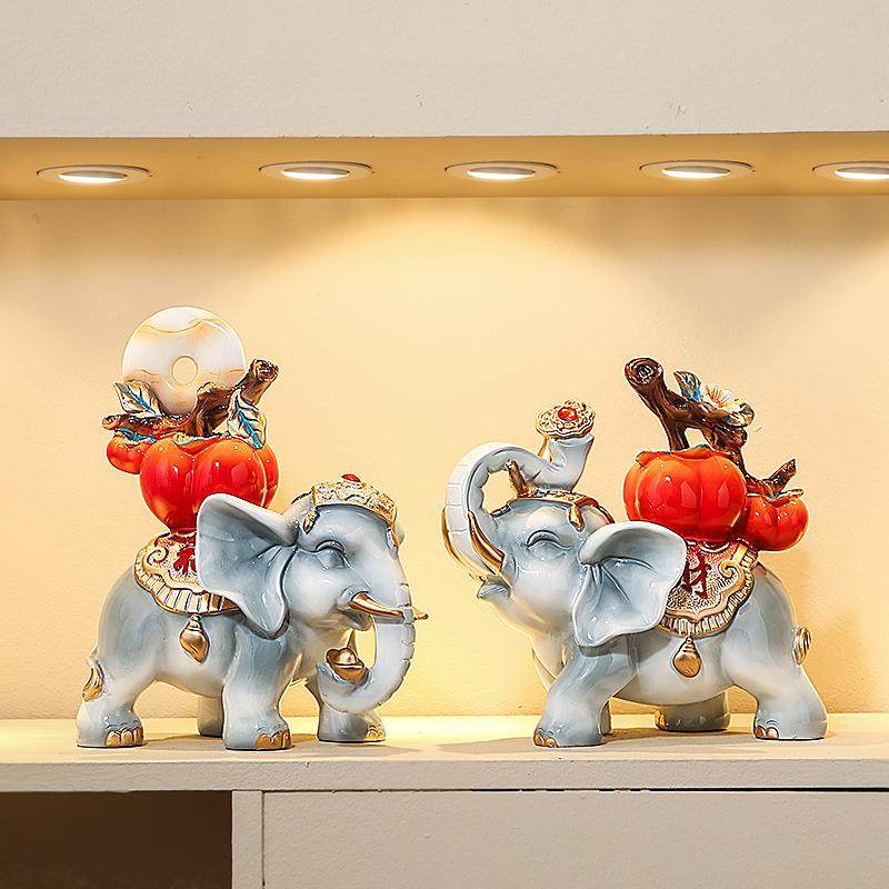 新中式软装客厅摆件装饰品创意电视柜玄关摆设工艺品乔迁开业礼品