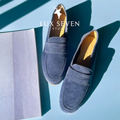 Lux 女 超软羊猄羊皮乐福鞋 Seven好穿到飞起 复古雅丹风