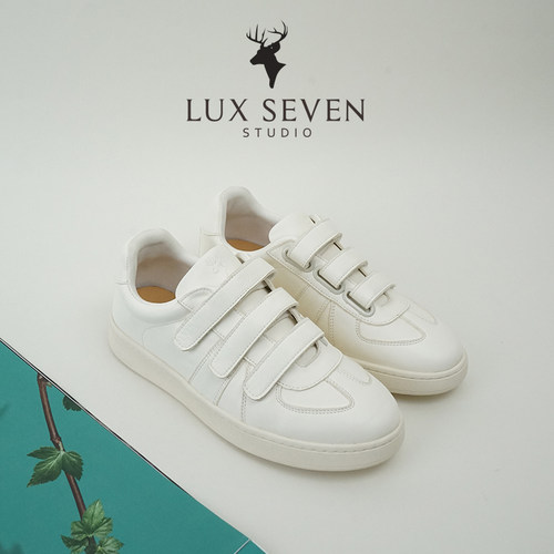 Lux Seven經典简约魔术贴小白鞋 巨好穿巨百搭运动休闲德训鞋
