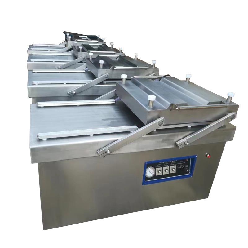 500型双室真空包装机真空玉米双封餐盒商用真空包装设备