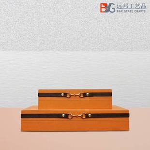 饰摆件 新家装 首饰盒少女小精致床头柜衣帽间中式 样板房收纳盒软装