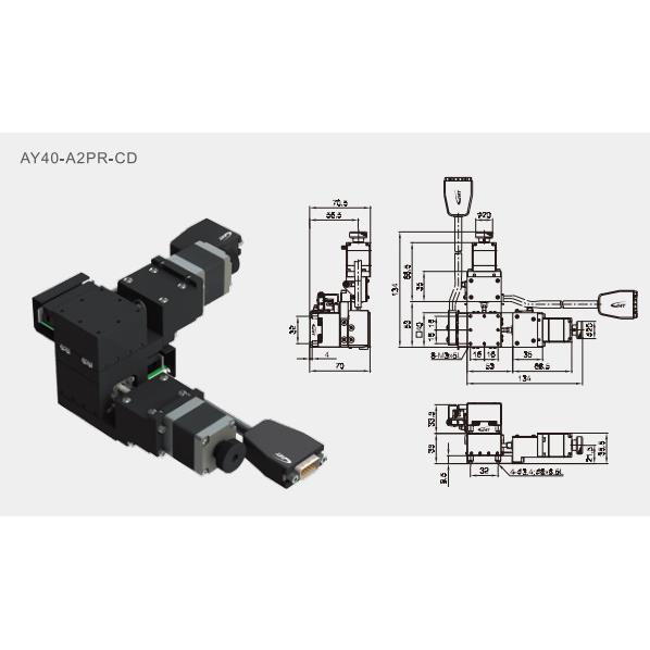 XY轴滑台AY40-A2PR-CD/AY60-A2PR-CD/AY80-A2PR-CD/AY100-A2PR-CD