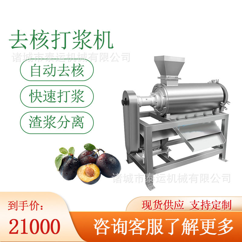 黑叶荔枝去核打浆机西梅去核机欧李去核打泥机树莓去核打浆设备
