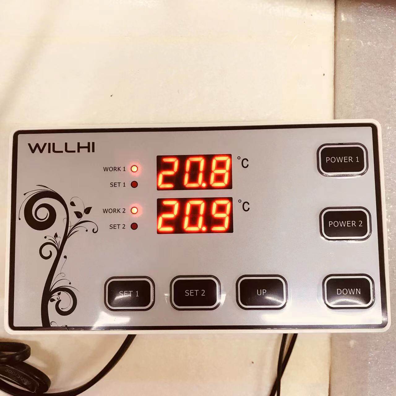 双路电子温控器,-50-110度,地暖温控器锅炉温控WILLHI牌WH1422A
