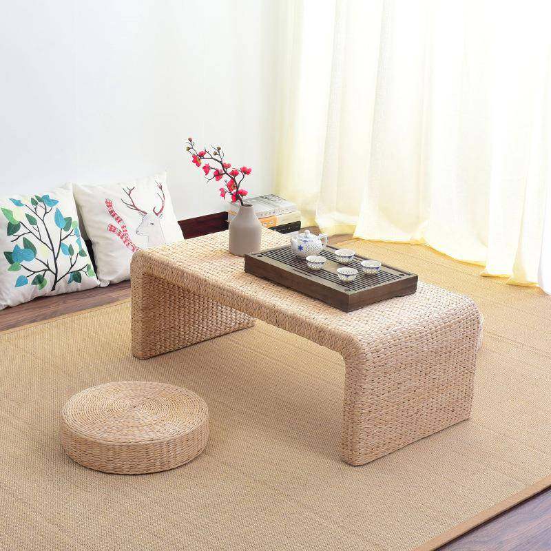 北欧草编阳台矮茶几茶桌地台榻榻米茶几藤编组合飘窗桌室几,家装灯饰光源,其它灯具灯饰,淘宝优惠券,粉丝福利购,淘宝优惠卷
