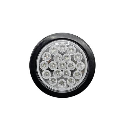 4英寸19LED尾灯信号灯卡车LED示宽灯示廓灯带插头圆形橡胶圈