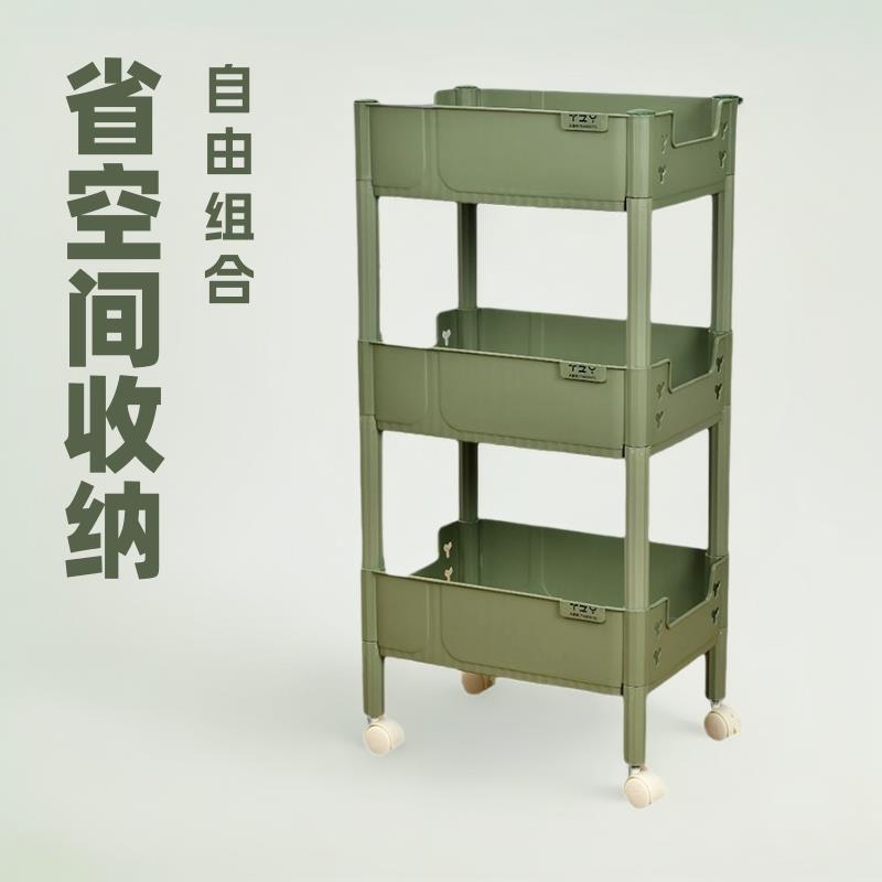 家居置物架洞洞板收纳架架子桌面收纳小推车分层架架子放杂物架子图片