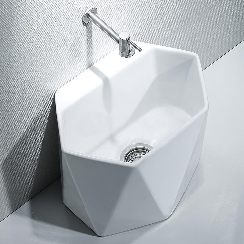 A9L菱形拖布池陶瓷卫生间拖把池阳台拖把盆洗拖布盆大号墩布池