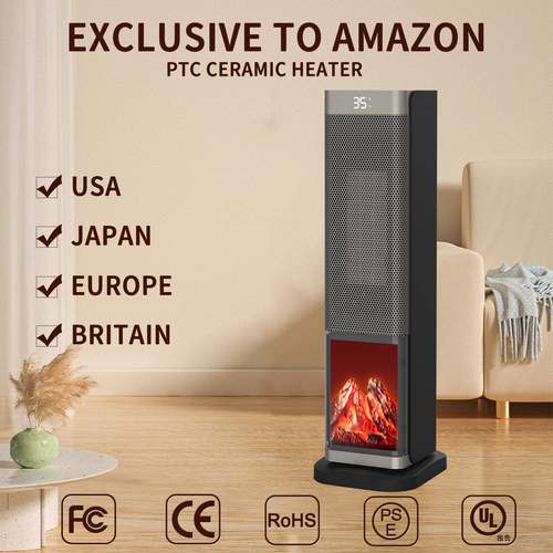 新款取暖器暖风机家用电暖气仿真火焰客厅立式速热取暖电暖器