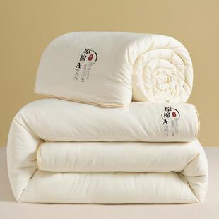拉链款二合一子母被A类原棉大豆纤维冬被春秋被双胎被子芯可拆洗