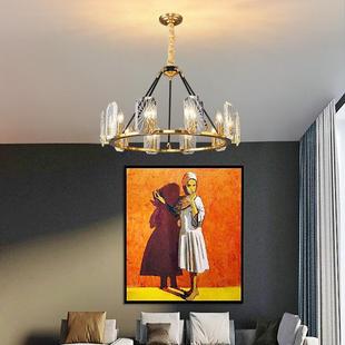 后现代吊灯轻奢水晶客厅灯家用大气卧室餐厅灯北欧创意书房灯具