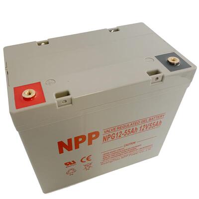 NPP太阳能胶体蓄电池家用电瓶12v5h光伏电路灯监控储能户外露营