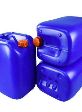 蓝色白色20L25升30KG化工塑料桶小口圆形塑胶桶工业溶液包装桶