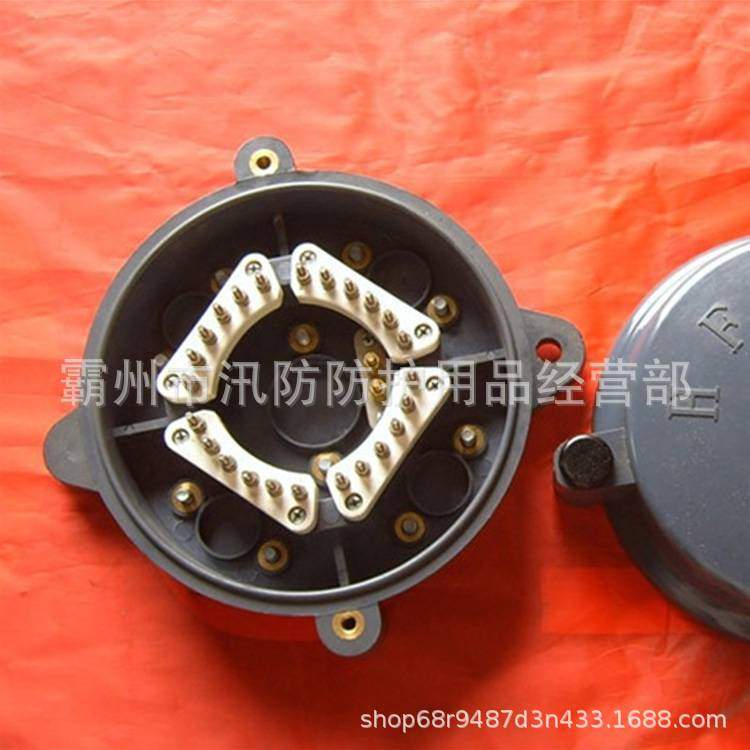 铁路轨道HF-4方向电缆盒室外铸铁式信号保护盒线缆端子信号分线盒