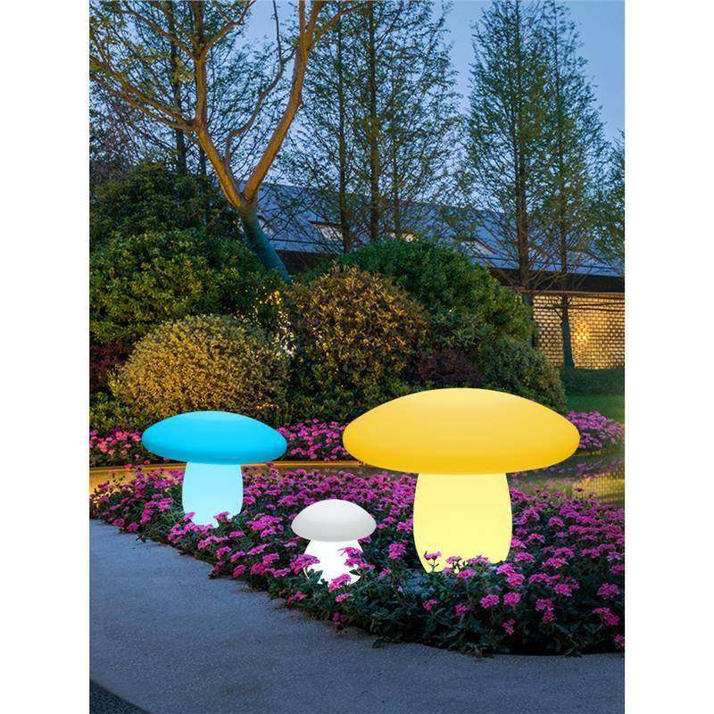 户外发光蘑菇灯室外花园亮化工程草坪灯防水装饰太阳能景观庭院灯