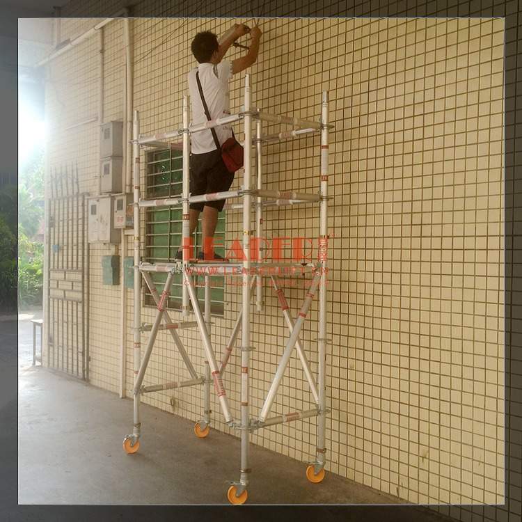 易达小型工作架 迷你型铝合金移动脚手架 多样组合式 实用性强