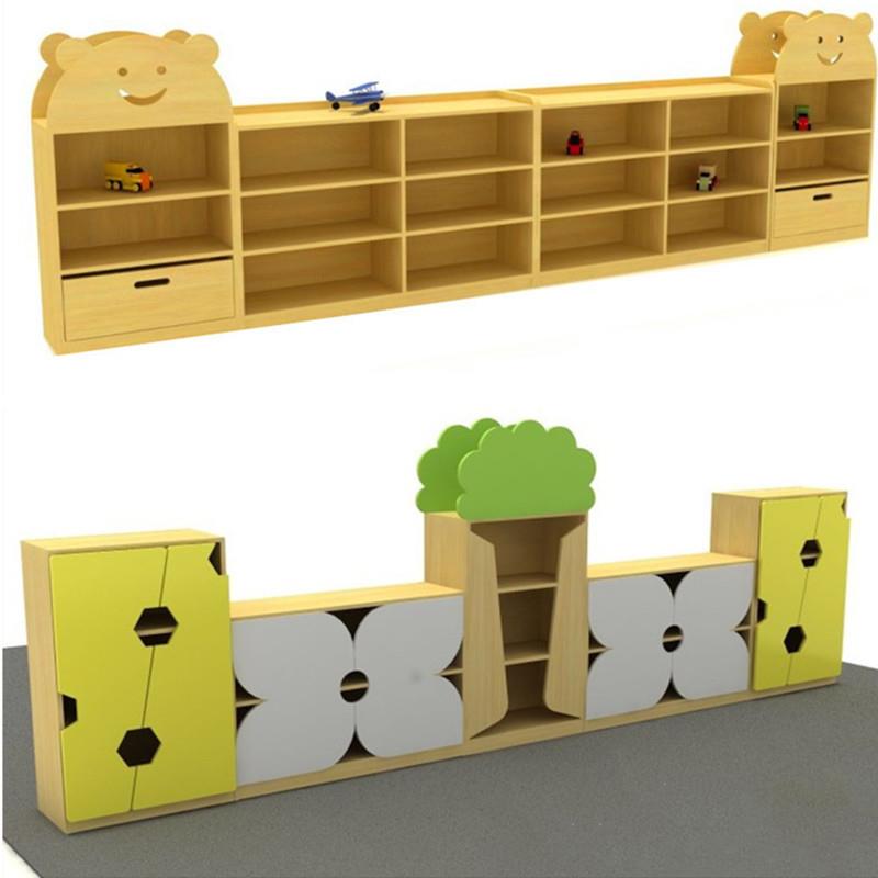 幼儿园儿童实木烤漆玩具柜区域组合柜储物柜收纳架置物柜整理柜子