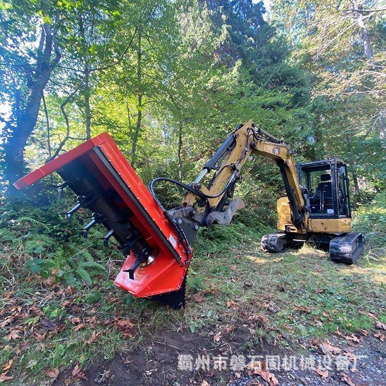 挖机高速液压割灌机灌木杂草清理粉碎机荒草清理树枝修剪机