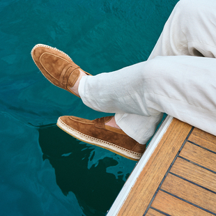 柔软亲肤男士 渔夫鞋 日常休闲透气 一路繁花2026 北町盛夏新款