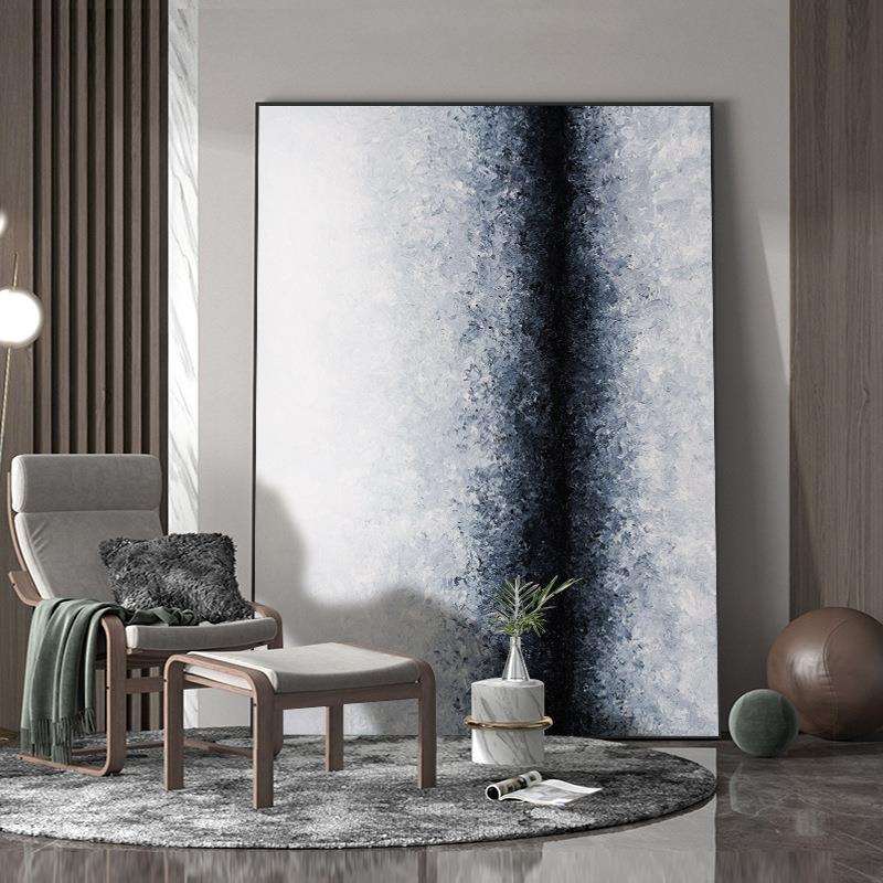 纯手绘油画《时光》玄关挂画客厅装饰画餐厅抽象画现代简约手工画