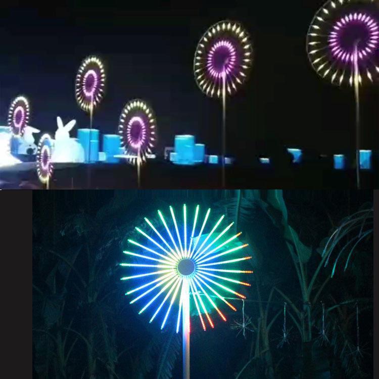 led风车灯户外编程led烟花礼花灯流星灯街道亮化节日装饰烟花灯