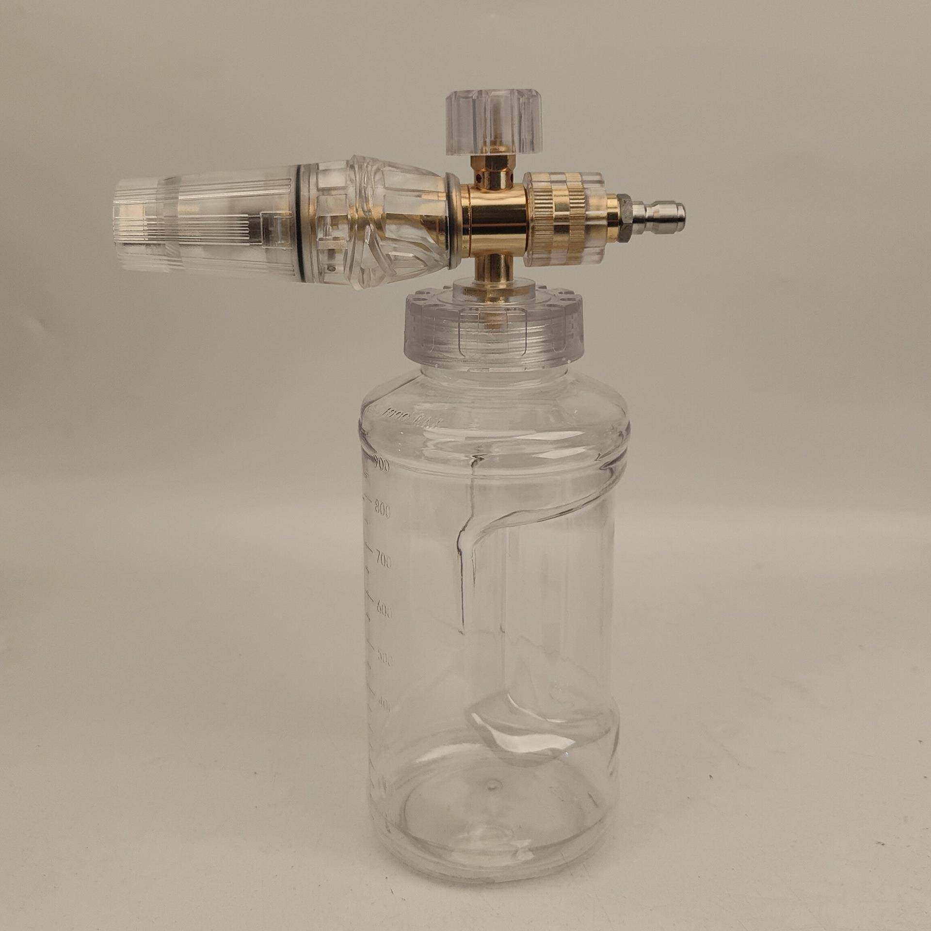 高压清洗机高压洗车水枪1/4快插公头洗车泡沫壶台州PA壶泡沫喷壶