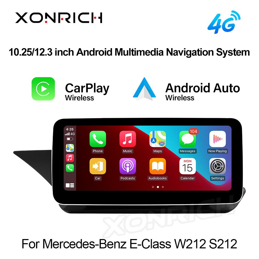 适用于奔驰E级W212S2122009-2016左驾LHD安卓大屏导航仪CarPlay