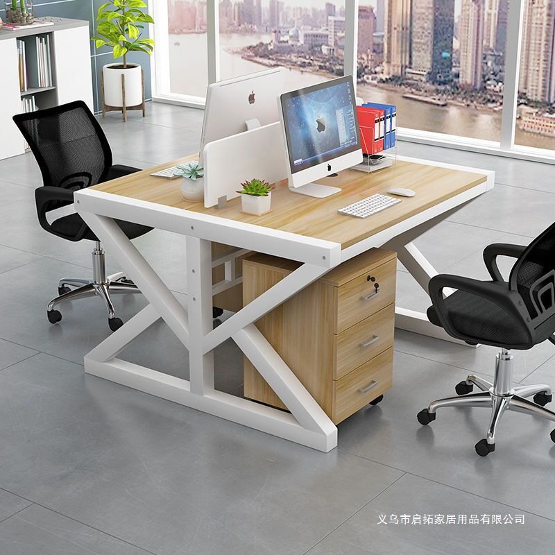简约现代办公家具2/6四4人屏风组合工作位员工电脑桌椅职员办公桌