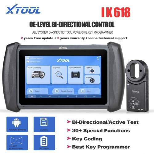 XTOOL InPlus IK618 Key Programming Tool 汽车钥匙编程工具