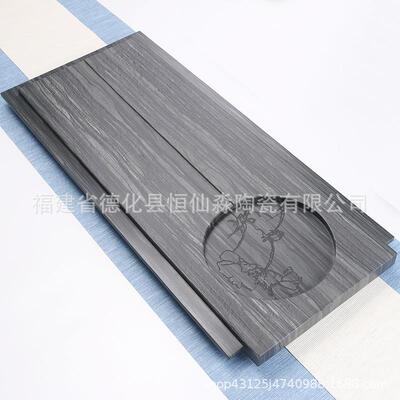 整块乌金石茶盘石头茶台手工雕刻石制浮雕茶几茶海石头茶盘
