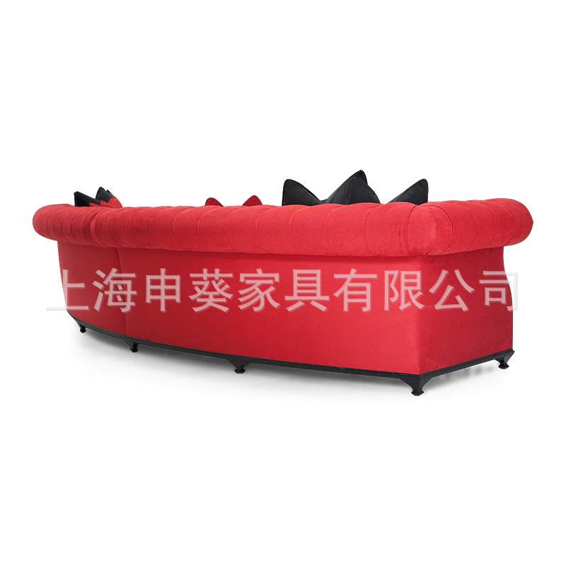 美式乡村现代简约轻奢布艺多人沙发客厅会客沙发售楼处别墅样板房