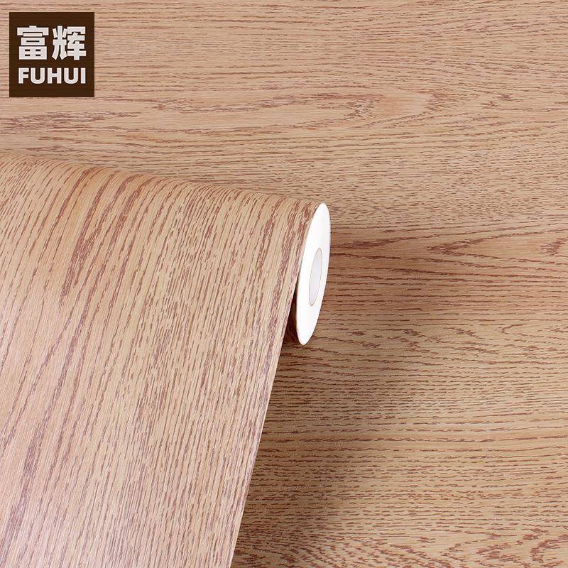 加厚木纹墙纸复古防水加厚水曲柳木贴纸自粘家具翻新纸电脑桌窗框