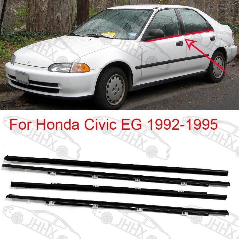 CIVIC思域EG1992-1995车门外压条车门玻璃挡水密封条防水装饰条