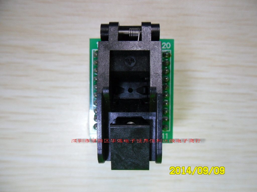 IC烧录座TSSOP-20IC51-0202-9126.2-6.4MM0.65带盖子