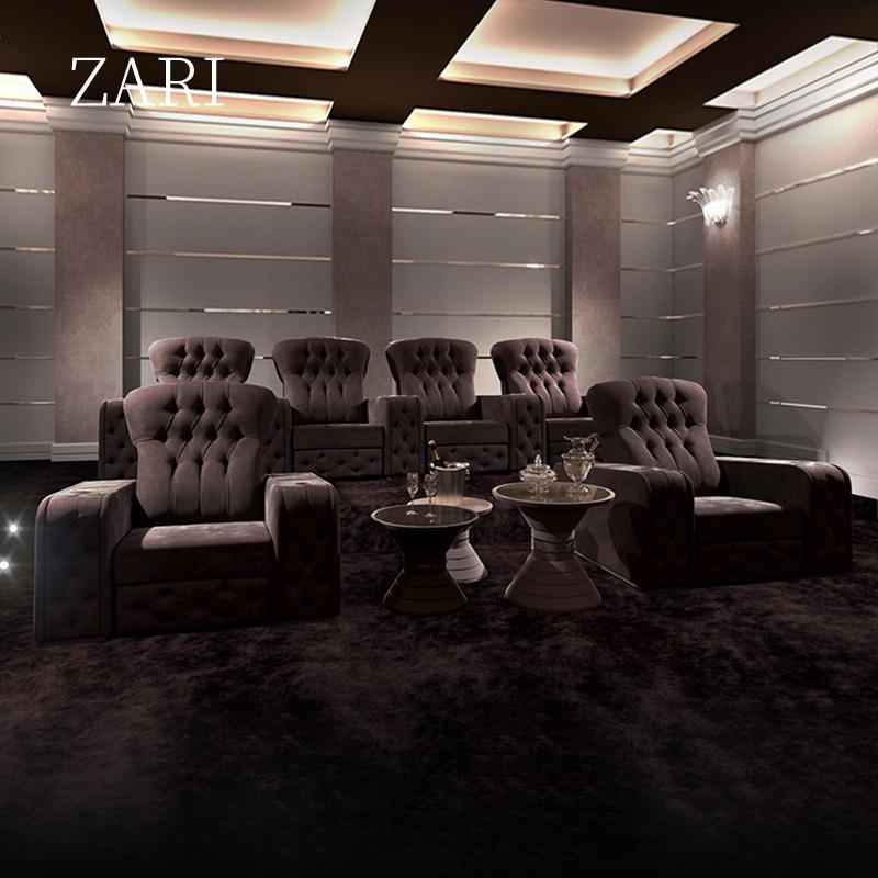 展翼家具新款别墅豪华电动功能影音室躺椅家庭影院影视厅观影沙发