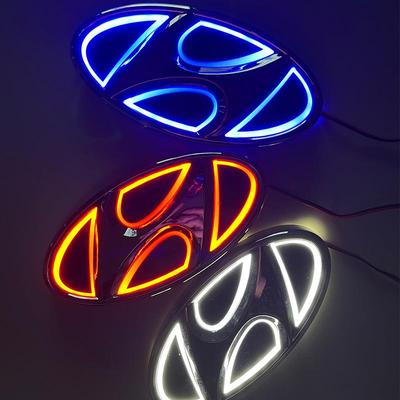 5D车标灯适用于现光标悦动途胜IX25尾灯LED灯冷光发光车标灯