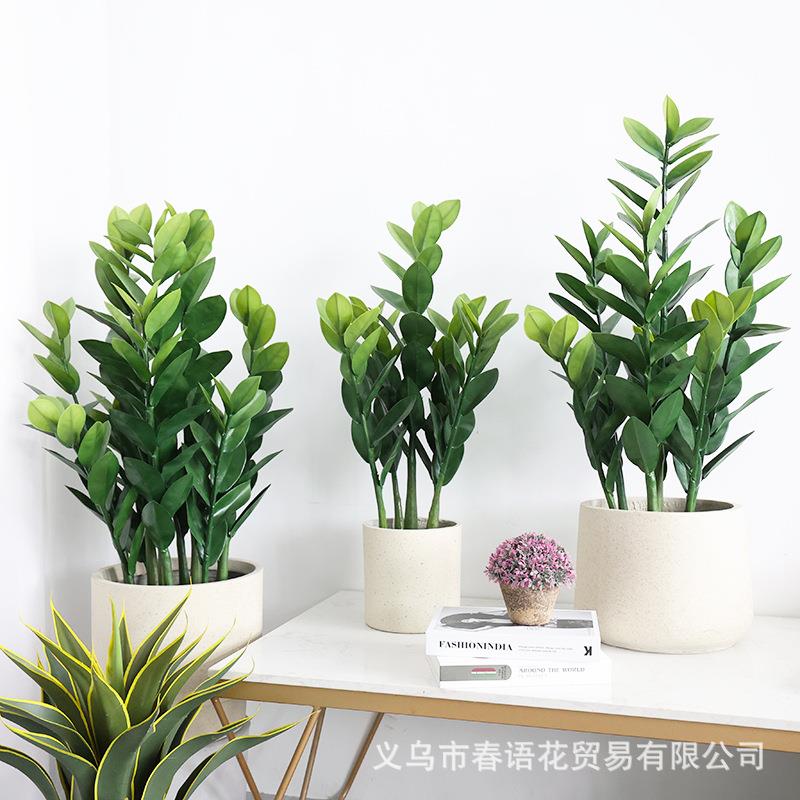 仿真金钱树盆栽招财树平安树假树假绿植盆景室内客厅装饰摆件
