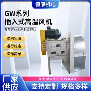GW系列插入式 高温风机大风量抽风机管道高温炉风机4C离心通风机