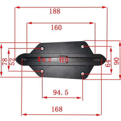 捷克电动油动冲浪板中心鳍航空铝合金底座动力冲浪板转换尾鳍配件