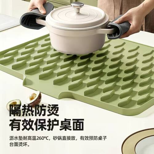 水槽斜坡导流沥水置物架