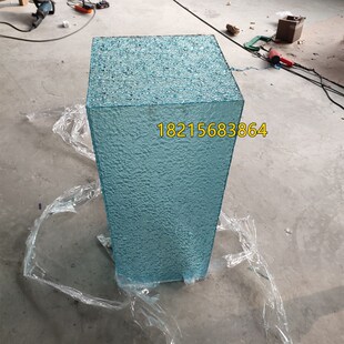 亚克力定制石头纹水波纹圆柱方柱展示摆件台有机玻璃弧形热弯加工