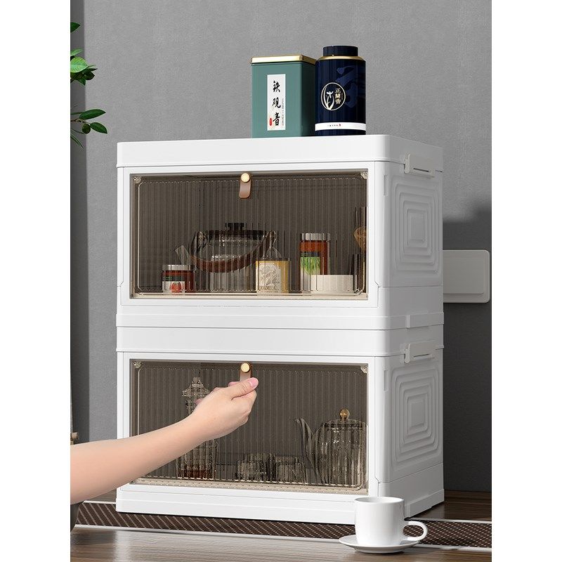 杯子收纳置物架防尘水杯收纳盒双层茶杯架子茶具杯架子桌面收纳柜,家庭/个人清洁工具,杯架,淘宝优惠券,粉丝福利购,淘宝优惠卷