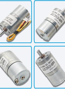无刷电机JGA25-2418微型直流减速电机12V24V低速大扭力可调速马达