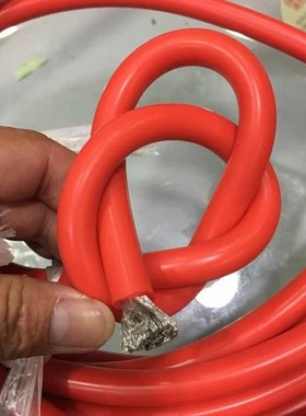 特软硅胶线4AWG 25平方耐高温电线 5000*0.08线芯 大功率电源线