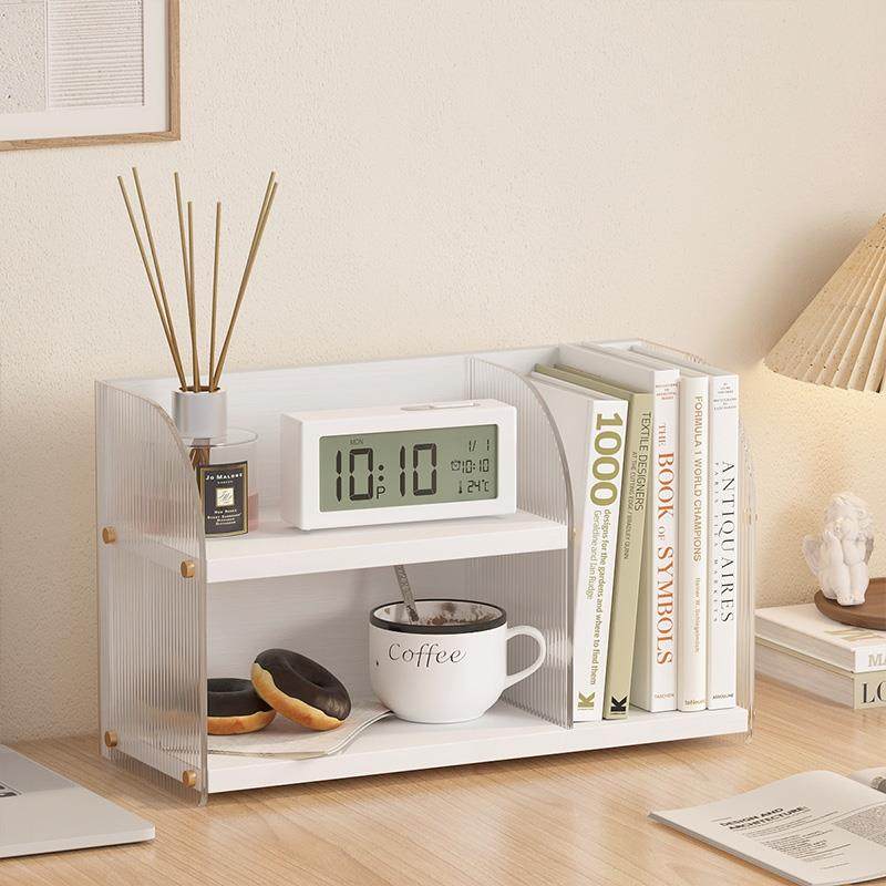 0J简易书架桌面置物架办公室收纳架客厅家用亚克力透明杯子整理架,电子/电工,接线端子,淘宝优惠券,粉丝福利购,淘宝优惠卷