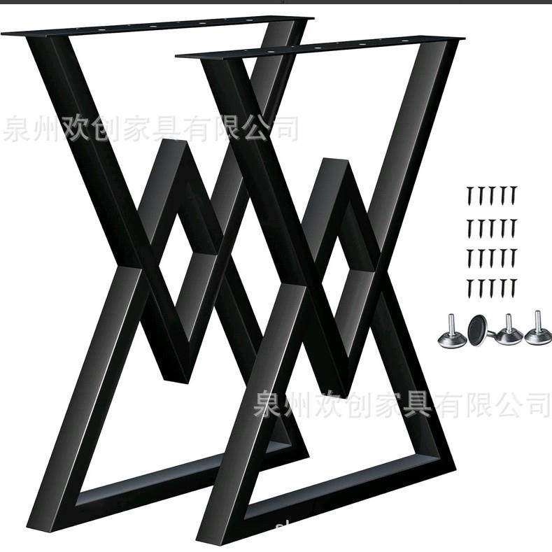 铁艺桌脚桌腿.桌子腿岩板桌铁桌架支架实木桌.五金桌子支架