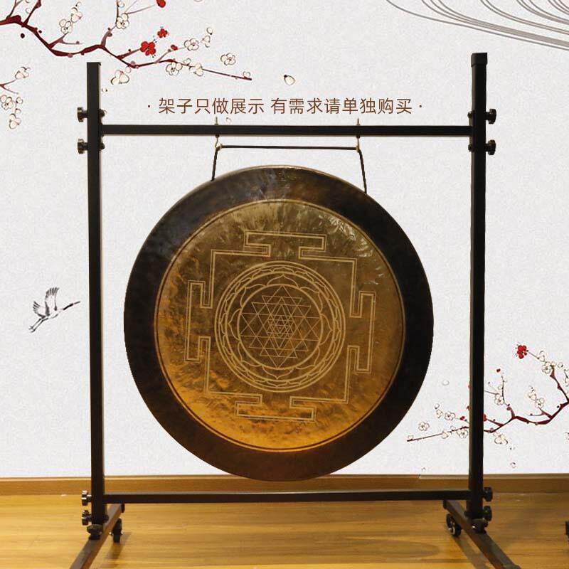 雕刻铜锣坛城麦达昶几何图放松冥想锣瑜伽音疗铜锣浴小众乐器gong